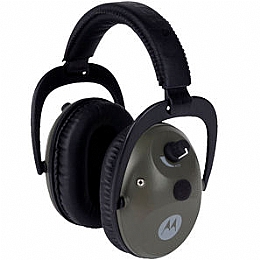 Motorola MHP71 Talkabout Electronic Hearing Protection Headsets with Individual Volume Control and PTT Microphone Cable