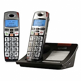 Serene Innovations CL60COMBO DECT 6.0 Expandable Amplified Phone with Caller ID and Keypad - 2 Handset