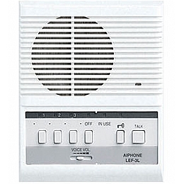 Aiphone LEF-3L 3-Call Intercom Master Station with Selective Door Release, Surface Mount