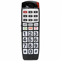Serene Innovation CL65-HS DECT 6.0 Amplified Big Button Phone with Talking Caller ID Extra Handset for CL65