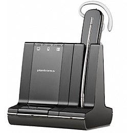 Plantronics Savi W745 (86507-01) Unlimited Talk Time 3 in 1 Over the Ear Headsets
