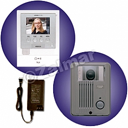 Aiphone JFS-2AED 2x3 Video Enhanced Set - Kit Includes JF-2MED, JF-DA and PS-1820UL