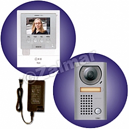 Aiphone JFS-2AEDV 2x3 Video Enhanced Set - Kit Includes JF-2MED, JF-DV and PS-1820UL
