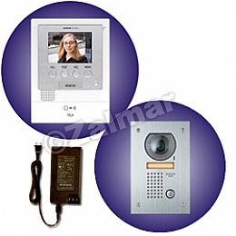 Aiphone JFS-2AEDF 2x3 Video Enhanced Set - Kit Includes JF-2MED, JF-DVF and PS-1820UL