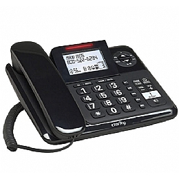 Clarity E814 DECT 6.0 Expandable Corded Phone with 40dB Amplification, Caller ID and Digital Answering System