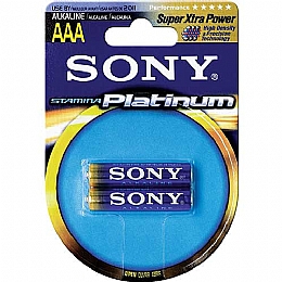 Sony AM4PT-B2A Alkaline "AAA" Batteries - 2 Pack