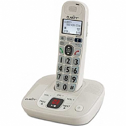 Clarity D712 Dect 6.0 Expandable Amplified Low Vision Cordless Phones with Large Font Caller ID Display and Answering System