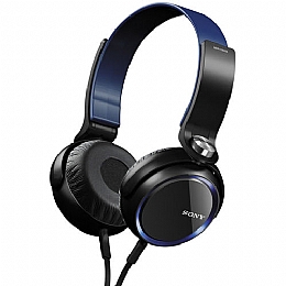 Sony MDR-XB400IP-BLUE Over The Head Extra Bass Headsets Headphones with In-Line iOS Remote and Microphone