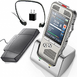 Philips DPM8100-Kit Professional Digital Pocket Memo Dictation Recorder with Docking Station and Analog Foot Control