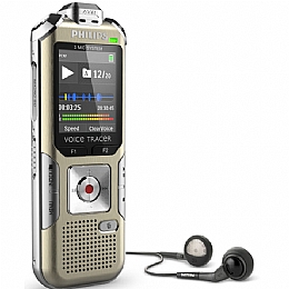 Philips DVT6500 4GB Expandable Digital Voice Recorder with Remote Control, Motion Sensor and Large LCD Color Display