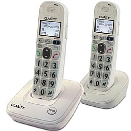 Clarity D702C DECT 6.0 Amplified Low Vision Expandable Cordless Phone with Large Font Caller ID Display - 2 Handset Pack