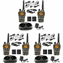 Midland GXT1050VP4X3 X-TRA TALK GMRS 2-Way Radio with 30-Mile Range ( 6 Pack )