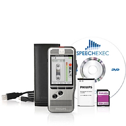 Philips DPM7800 Digital Pocket Memo Range Recorder with SpeechExec Pro Dictate Workflow Software and Slide Switch Operation