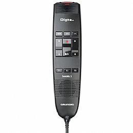 Grundig PDD8300 Digta SonicMic 3 Classic USB Dictation Microphone with Ergonomic Design, Iindividually Configurable Function Buttons and DigtaSoft Pro Software