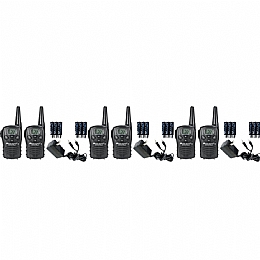 Midland LXT118VPX3 Talkabout FRS/GMRS Two Way Radio with 18 Mile Range and 22 Channels includes Charger & Rechargeable Batteries - 6 Pack