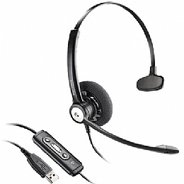 Plantronics HW111N-USB (201595-11) Monaural Entera USB Noise Canceling Corded Headset