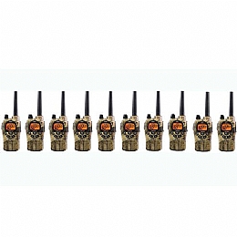 Midland GXT1050VP4X5 X-TRA TALK GMRS 2-Way Radio with 30-Mile Range - 10 Pack