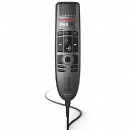 Philips SMP3800 SpeechMike Premium Touch Precision USB Microphone with Integrated Barcode Scanner - Push Button Operation