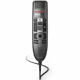 Philips SMP3810 SpeechMike Premium Touch Precision USB Microphone with Integrated Barcode Scanner - Slide Switch Operation