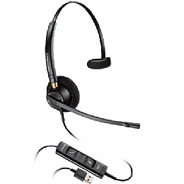 Plantronics HW515 (203442-01) EncorePro USB Monaural Over the Head Noise Cancelling Headset