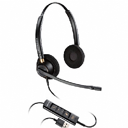 Plantronics HW525 (203444-01) EncorePro USB Stereo Over the Head Noise Cancelling Headset