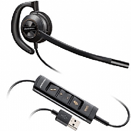 Plantronics HW535 (203446-01) EncorePro USB Monaural Over the Head Noise Cancelling Headset