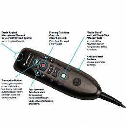 Nuance DP-0POWM3N9-DG-A PowerMic III Handheld USB Dictation Microphone with Cradle and 9 Foot Cord for Dragon Professional Group and Dragon Legal Group Only (1-10)