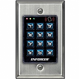Seco-Larm SK-1131-SPQ Enforcer Access Control Keypad, Built-in Proximity Reader, 1,200 Users, 3 Outputs, Indoors