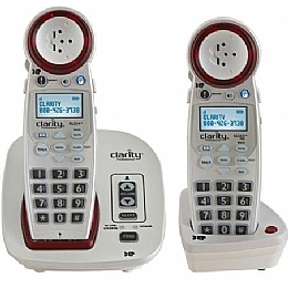 Clarity XLC3.4+C Expandable Extra Loud Cordless Phones with Talking Caller ID - 2 Handset Pack