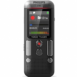Philips DVT2510 8GB Expandable Digital Voice Tracer with 2 Stereo Quality Microphones and Large LCD Color Display