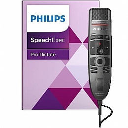 Philips PSE3700 SpeechMike Premium Touch Dictation and Speech Recognition Set - Push Button Operation