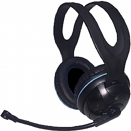Andrea Communications C1-1032000-1 (NC-455VM) USB  Over-Ear Stereo USB Headset with In-line Volume and Mute Controls
