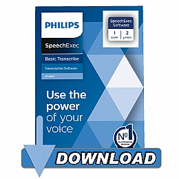 Philips LFH4612/00 SpeechExec Transcribe 2 year Subscription Software Version 11.5 Electronic Download