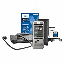Philips DPM6700/03 Dictation and Transcription Kit with Speech Exec dictate and transcribe 2 year Subscription software version 11.5