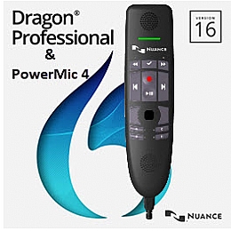 Nuance DP09A-G97-16.0 Dragon Professional 16 Speech Recognition Software With PowerMic 4