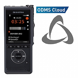 OM System DS-9100 Professional Dictation Recorder with 12 Month Subscription License to ODMS Cloud