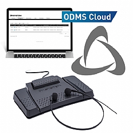 OM System AS-9100 Professional Transcription Kit with RS-31N Pedal, E103 Headset, and 12 Month Subscription License to ODMS Cloud