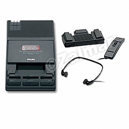 Philips LFH 730/P72 Desktop 730 Analog Mini Cassette Transcription/Dictation Package with Headset, Foot Control and Microphone