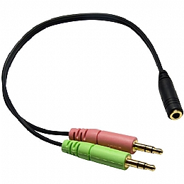 Andrea Communications C1-1033400-50 C-200 Mobile Headset Computer Adapter converts any headset with a single 3.5mm 4-pin shared audio plug (TRRS) into dual color coded 3.5mm plugs. For use with computers, laptops and notebooks with dual 3.5mm jacks.