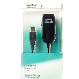 afbrudt Medicinsk kollidere SpeechWare SMA SpeechMatic MikeAdapter Half-Duplex USB Sound Card for  Speech Recognition / Dictation / Dictation Accessories - YBSales.com