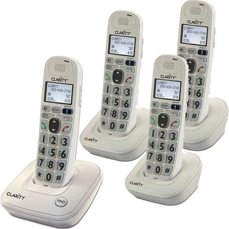 CLARITY-D702C3 Extra loud and clear handset speakerphone Cordless Telephones 
