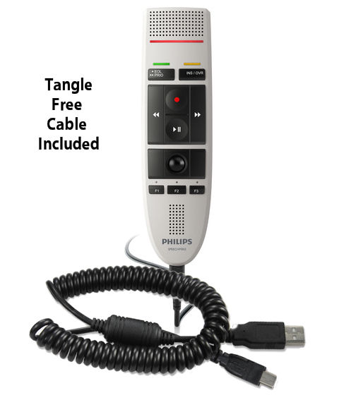USB Professional PC-Dictation Microphone Philips LFH3200 SpeechMike III Pro Renewed Push Button Operation 